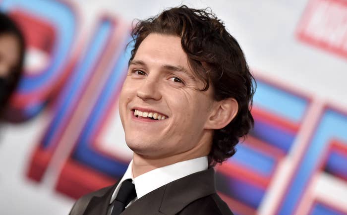 Tom Holland on red carpet at &#x27;Spider-Man: A Return Home&#x27; premiere