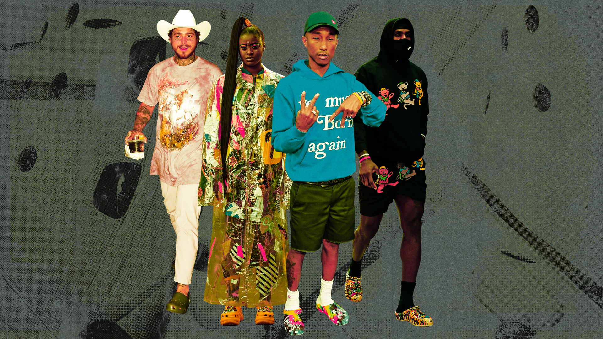 How to Wear Crocs, According to Nicki Minaj, Bad Bunny, Post Malone,  Pharrell, and More