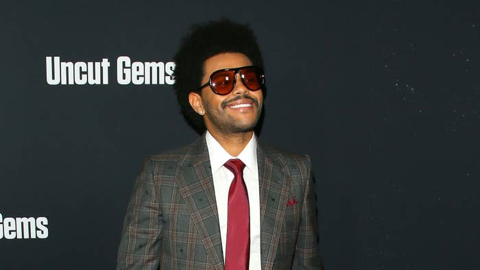 The Weeknd attends the premiere of A24&#x27;s &quot;Uncut Gems.&quot;