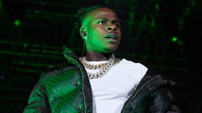 DaBaby performs as a guest during 50 Cent&#x27;s set for Rolling Loud NY