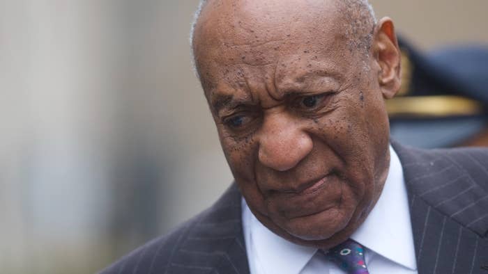 Bill Cosby departs the Montgomery County Courthouse after the first day of his sexual assault retrial.