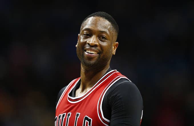 Dwyane Wade smiles at the haters.