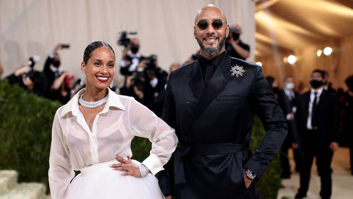 Alicia Keys and Swizz Beatz at the Met Gala