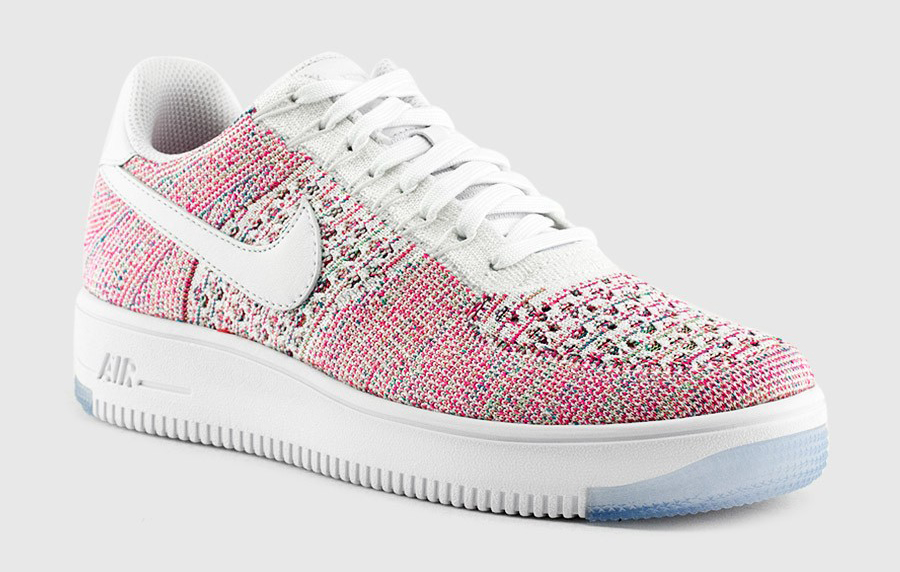 Multicolor Flyknit Threads Over Air Force 1 Complex