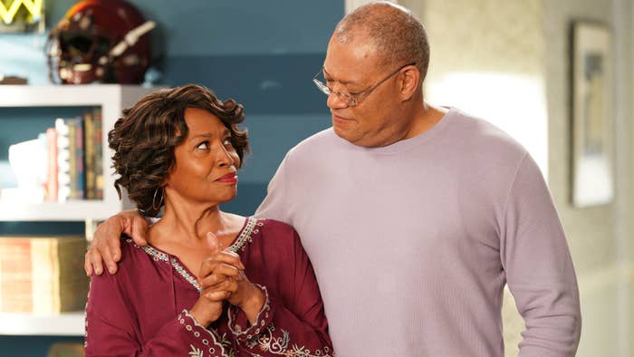 Laurence Fishburne and Jenifer Lewis