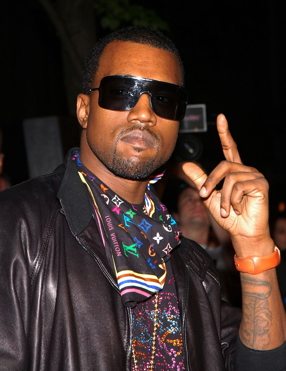 Kanye West Wearing Louis Vuitton