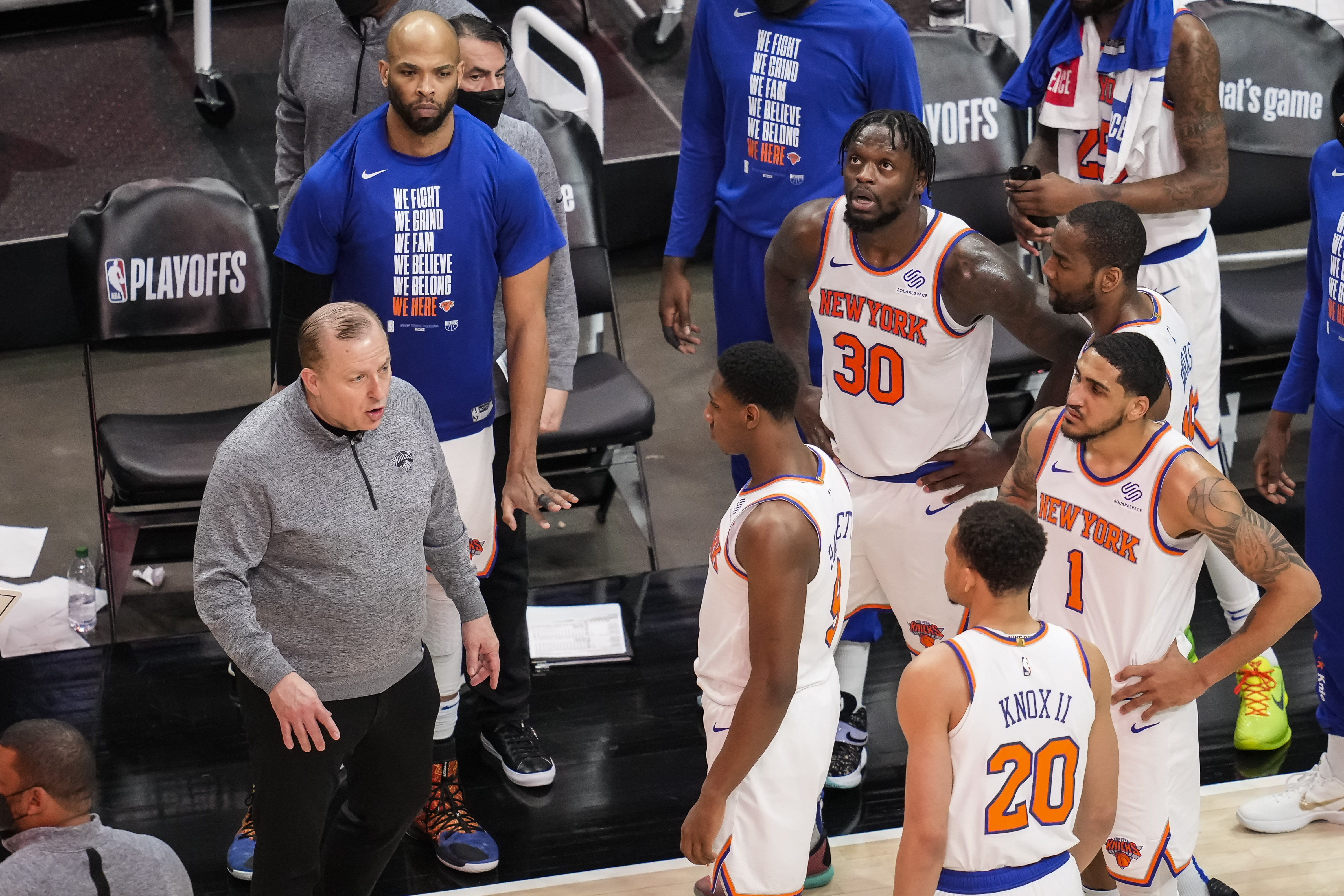 Tom Thibodeau Knicks Huddle 2021