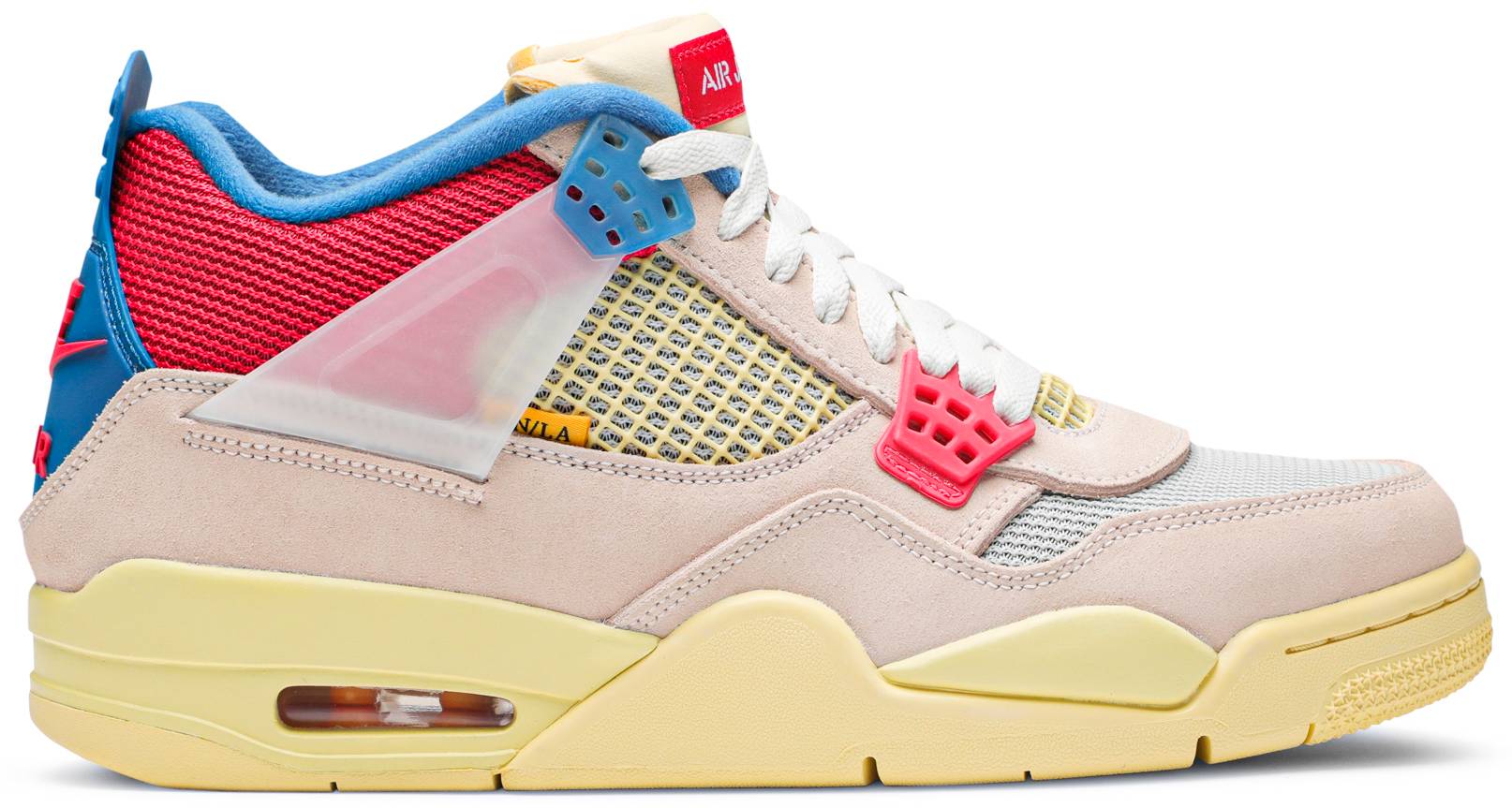 Union x Air Jordan 4 &#x27;Guava Ice&#x27; DC9533 800 Lateral