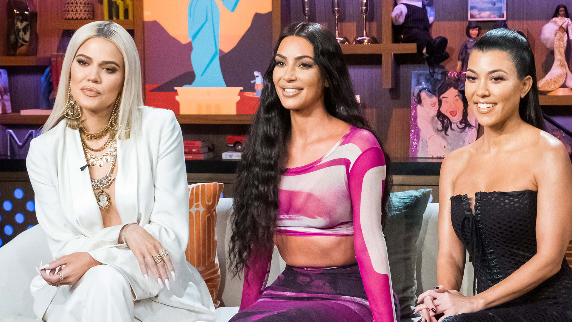 Kim Kardashian is Joined by Sister Khloe at SKIMS Pop-Up Shop