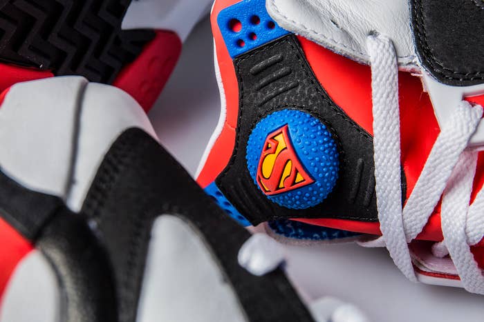 Reebok Shaq Attaq Superman Release Date Tongue