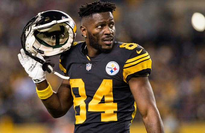 Antonio Brown back when he was still on the Steelers.