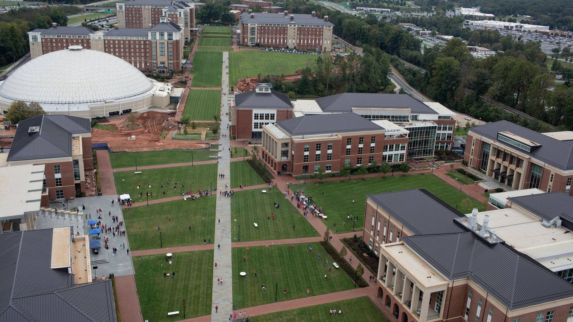 Liberty University's campus in 2018