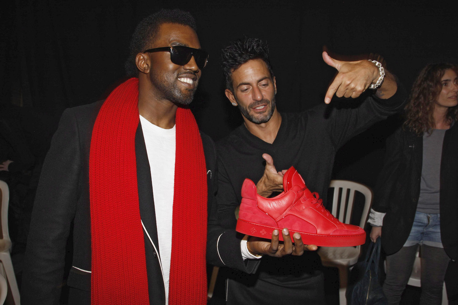Kanye West With Marc Jacobs of Louis Vuitton