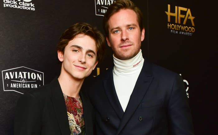 timothee chalamet armie hammer