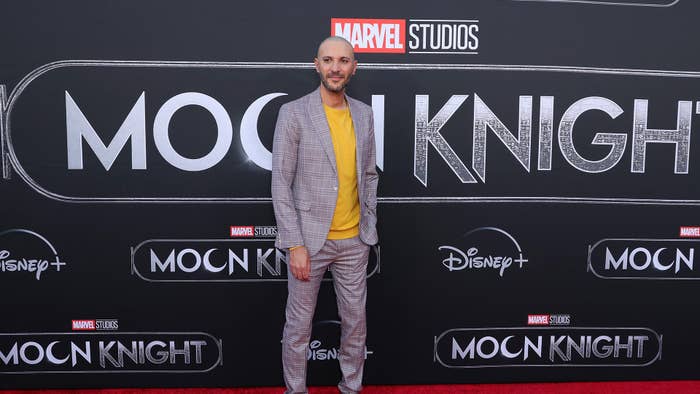 &#x27;Moon Knight&#x27; director Mohamed Diab at the premiere for the Disney+ series