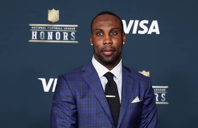 Anquan Boldin arrives on the red carpet prior to the 6th Annual NFL Honors.