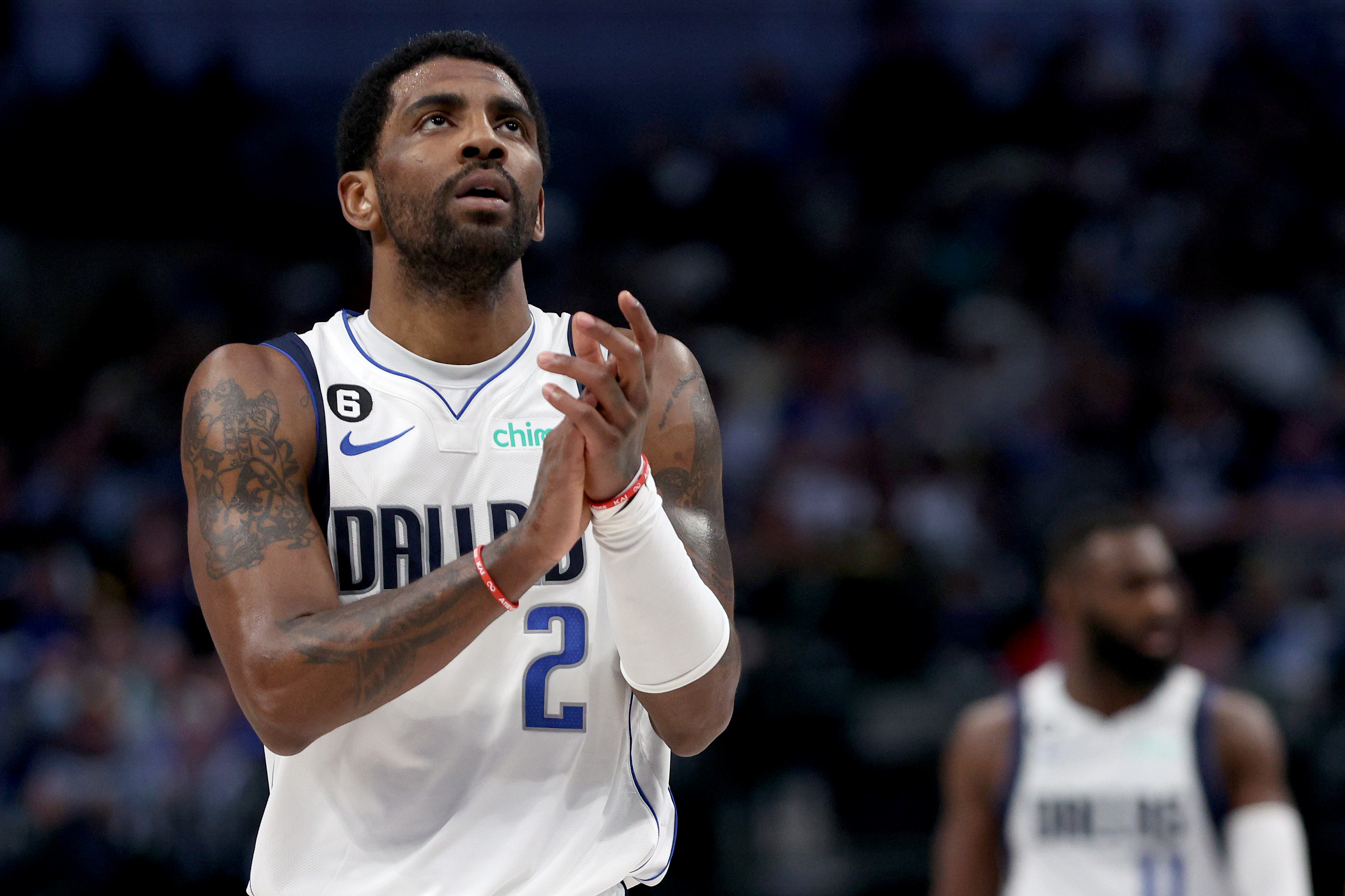 Kyrie Irving playing for the 2023 Dallas Mavericks