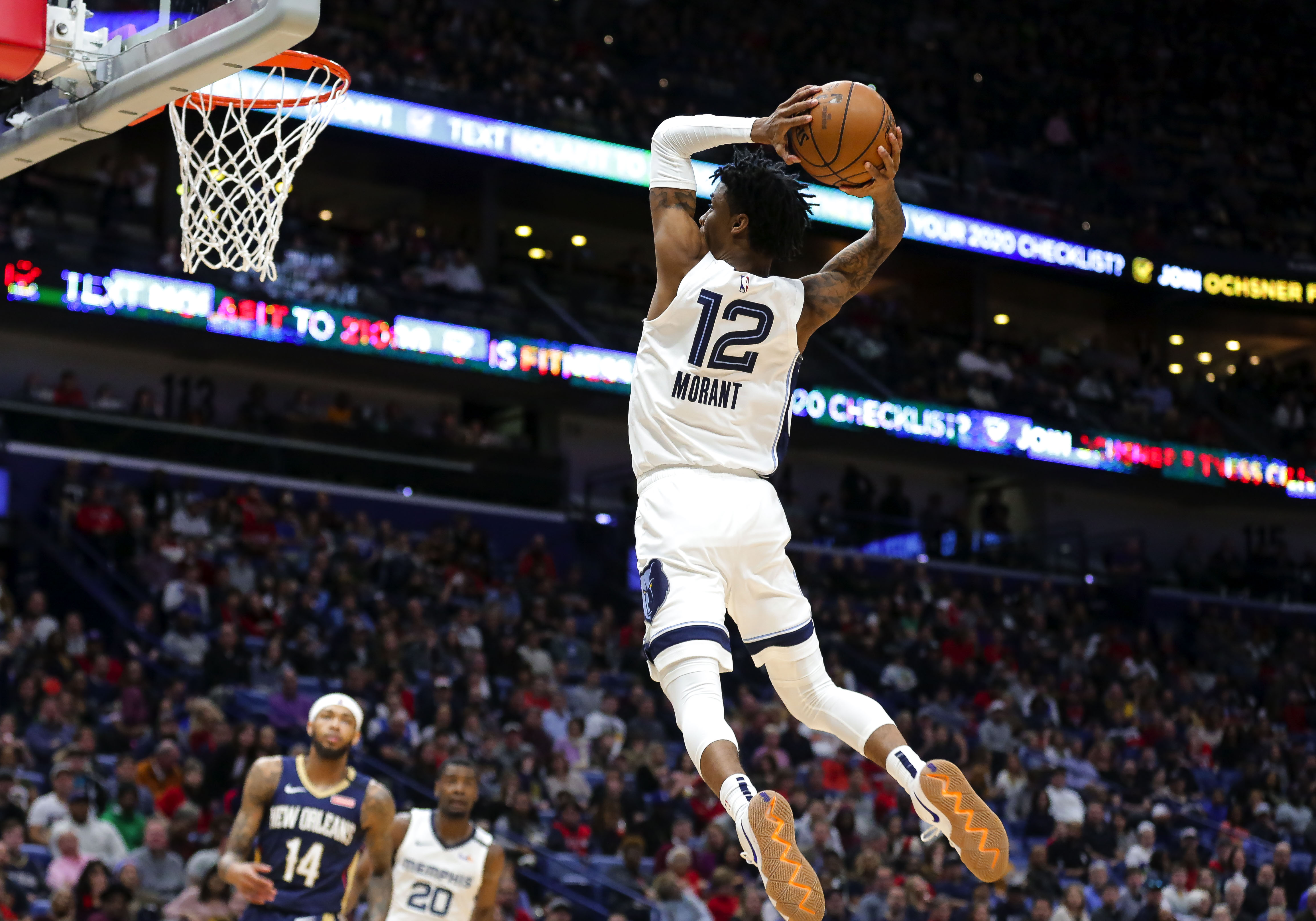 Ja Morant Dunk Pelicans Grizzlies 2020