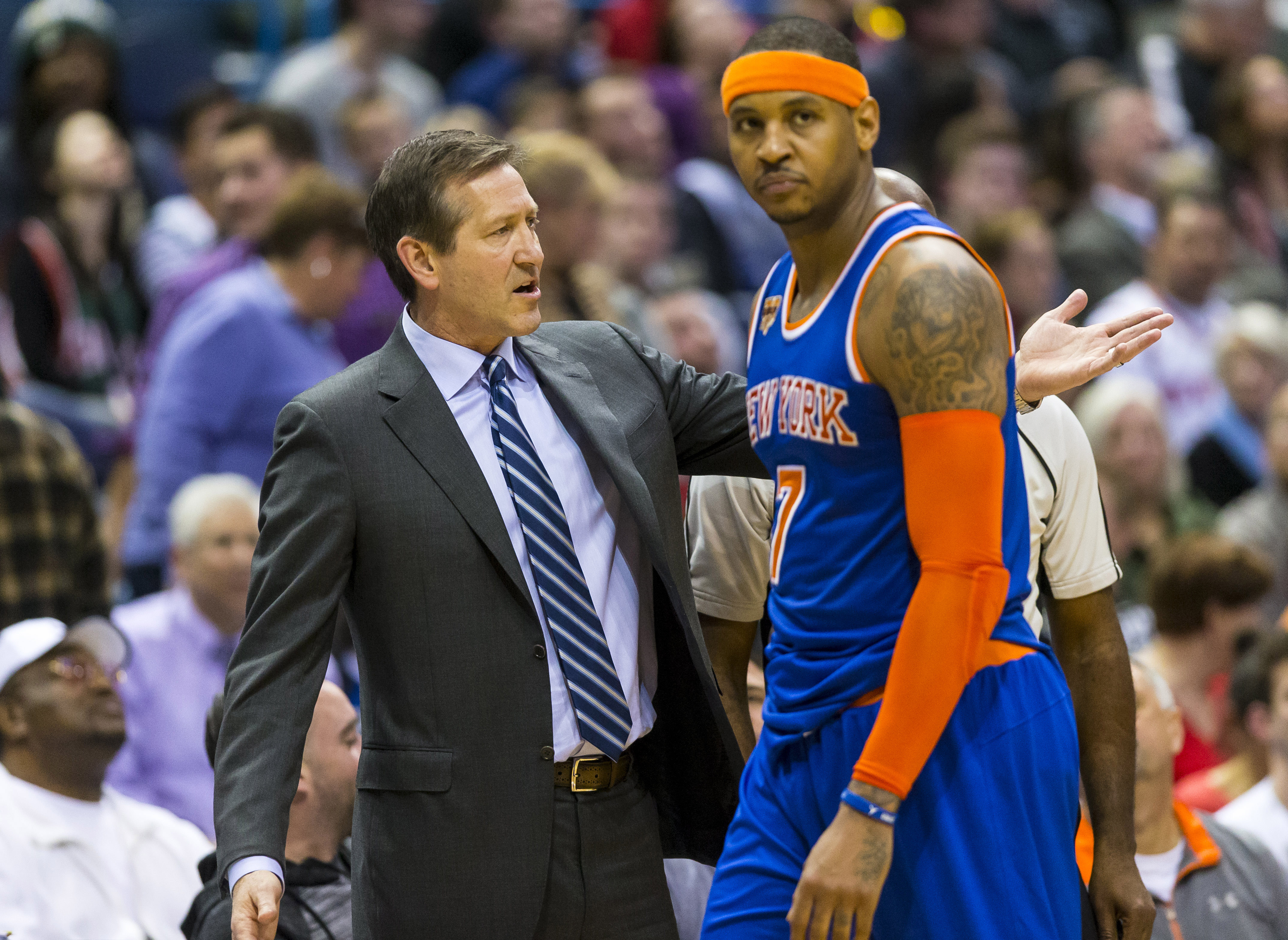 Carmelo Anthony Jeff Hornacek Knicks Bucks 2017