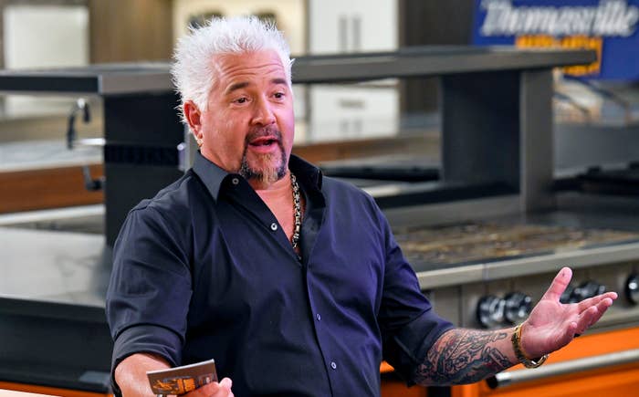 Guy Fieri on TV Show in California circa 2021