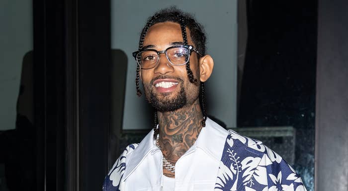 PnB Rock attends Palm Angels Fashion Show in 2020