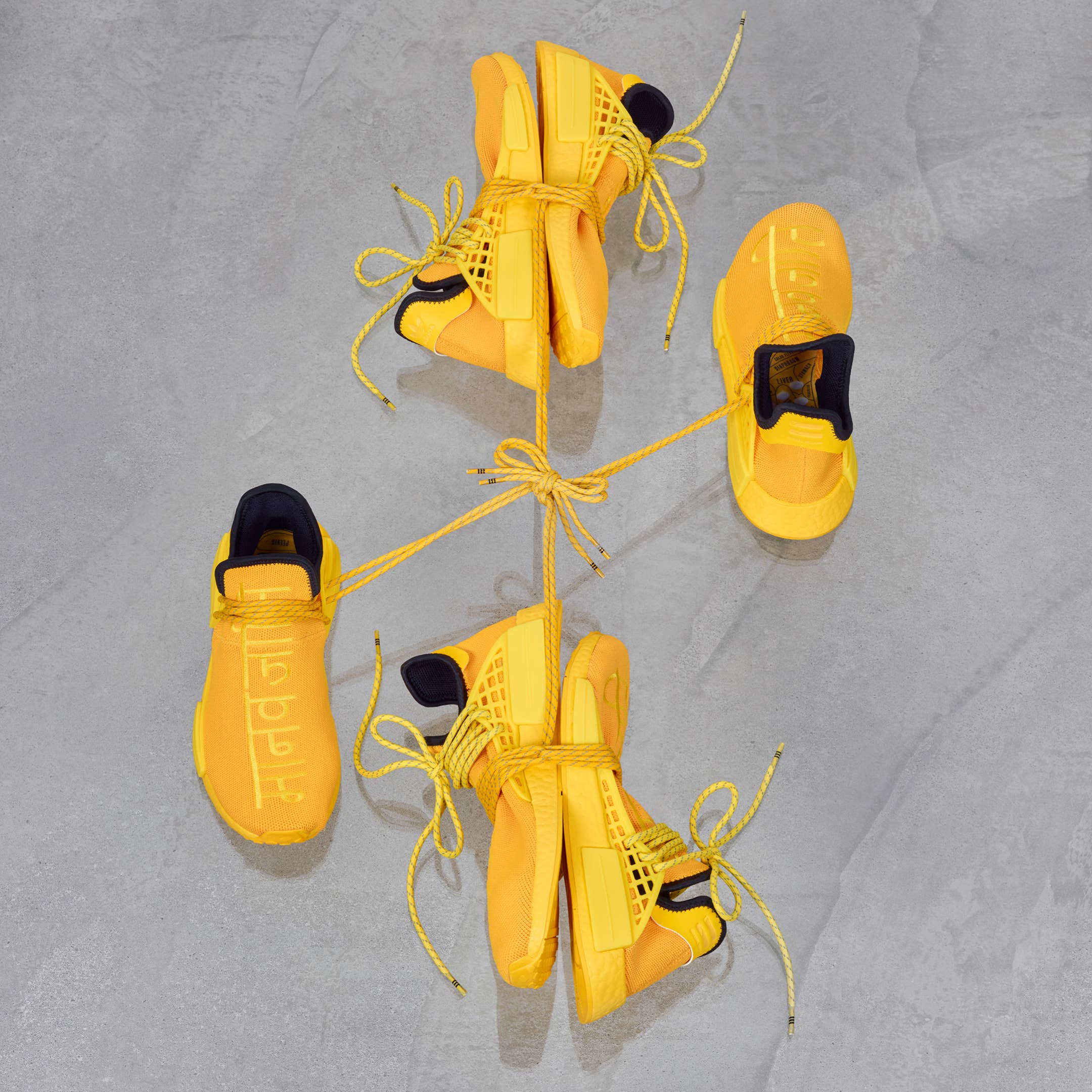 Adidas and Pharrell to Release 'Shock Yellow' Humanrace Sneakers