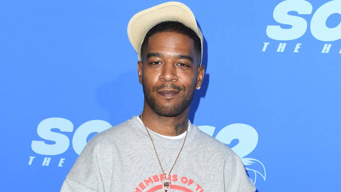 Kid Cudi is pictured at a red carpet event