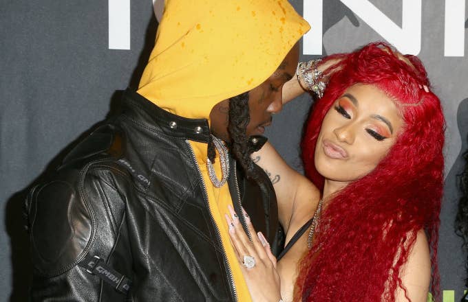 Offset and Cardi B attend Ignite Angels and Devils Pre Valentine's Day Party