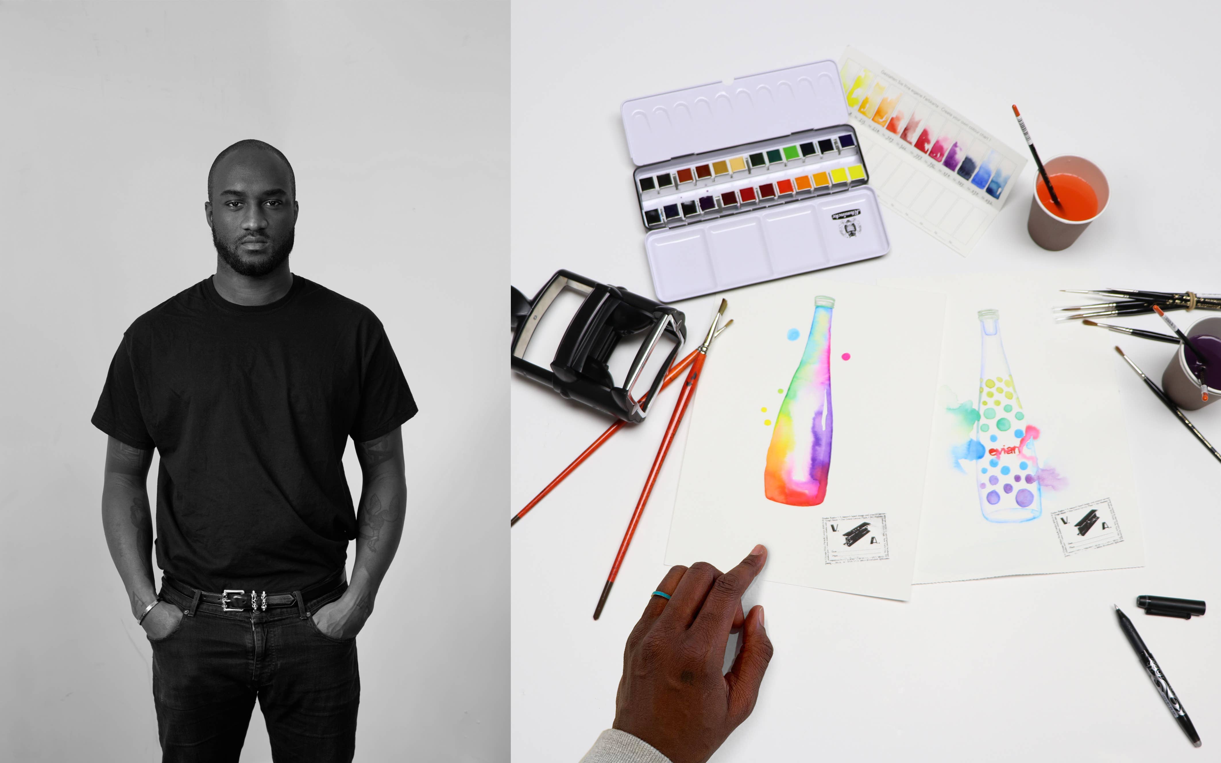 Virgil Abloh is working on a new project with Evian