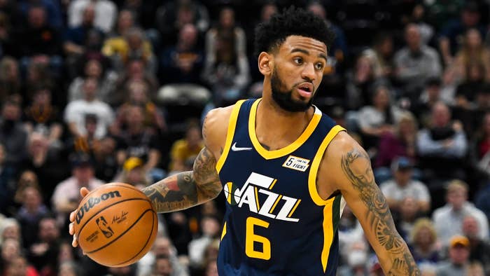 Nickeil Alexander-Walker playing for the Utah Jazz