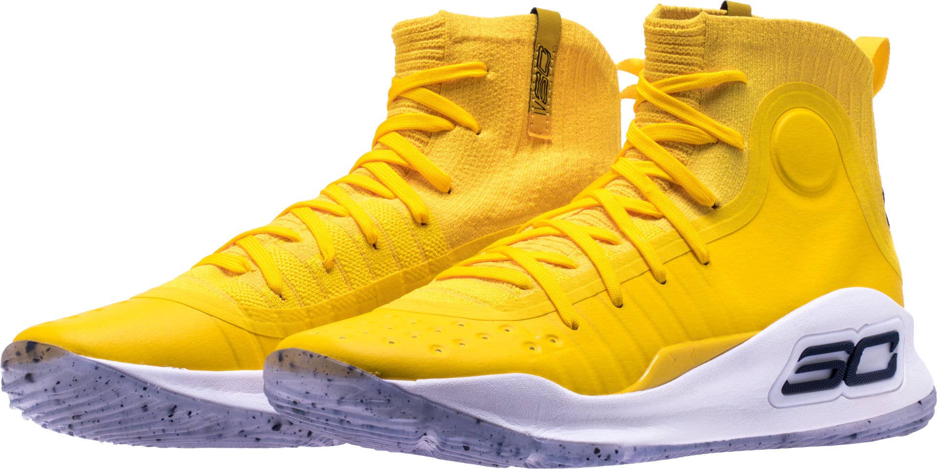 Shoe Palace Under Armour Curry 4 'Yellow/Blue' 1298306 700 (Pair)