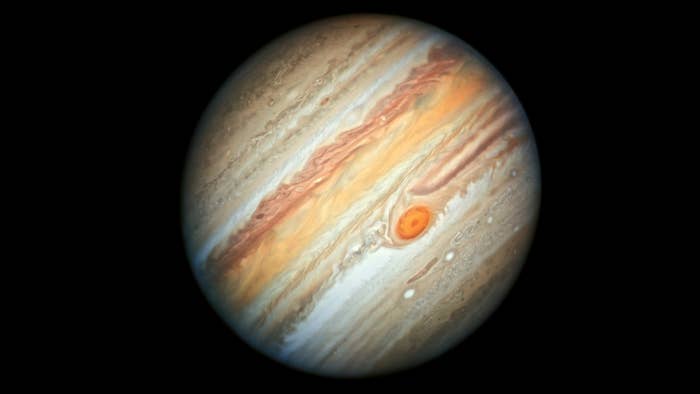The planet Jupiter is pictured