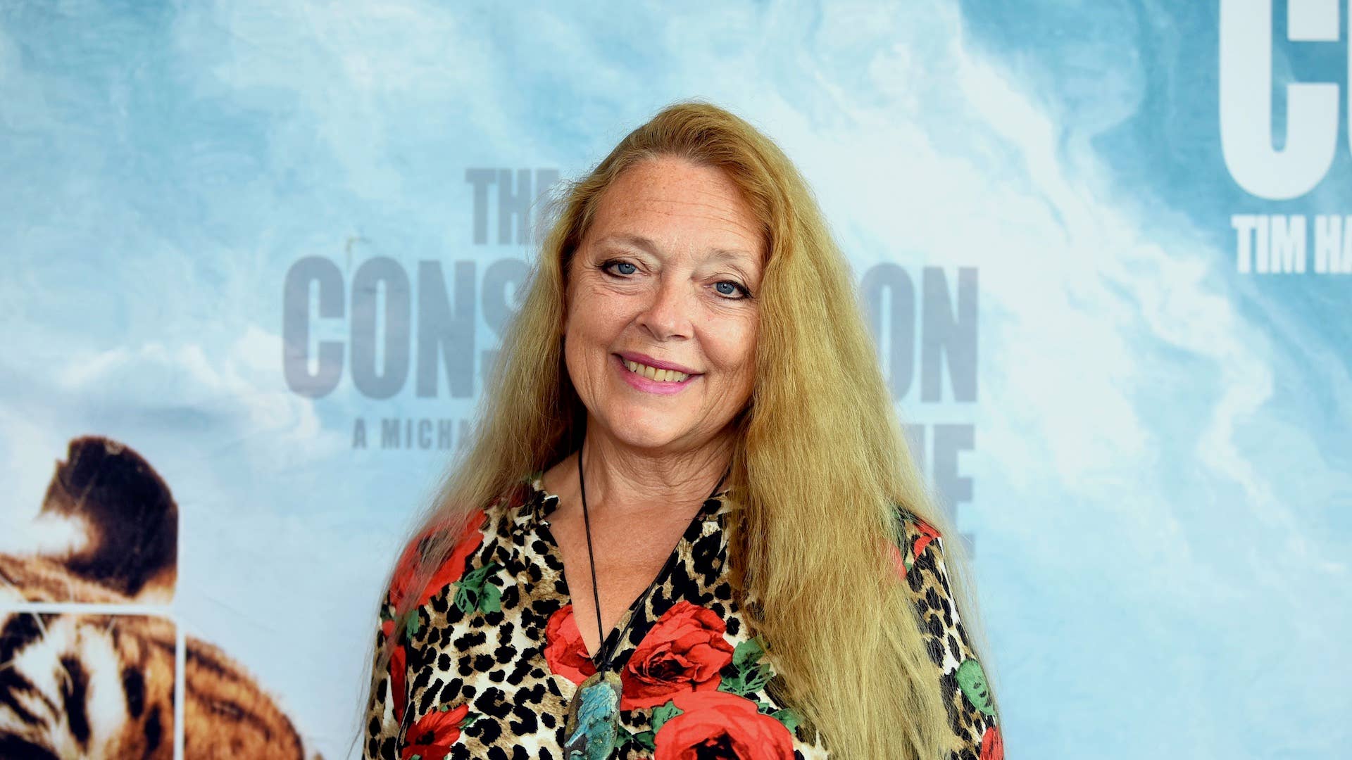 Carole Baskin attends the Los Angeles theatrical premiere of "The Conservation Game"