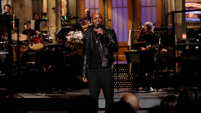 Dave Chappelle pictured during the Saturday Night Live monologue