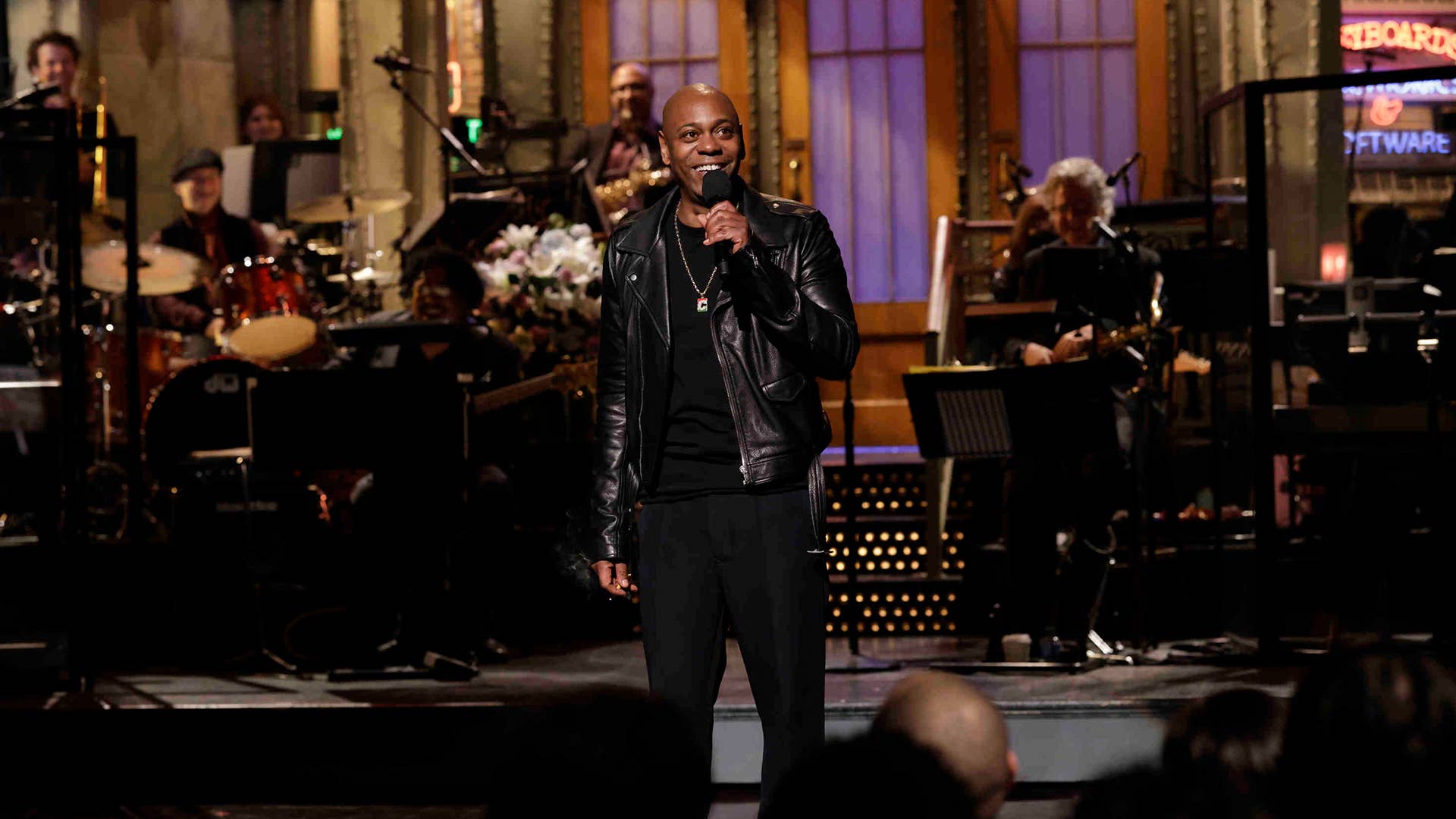 Dave Chappelle pictured during the Saturday Night Live monologue