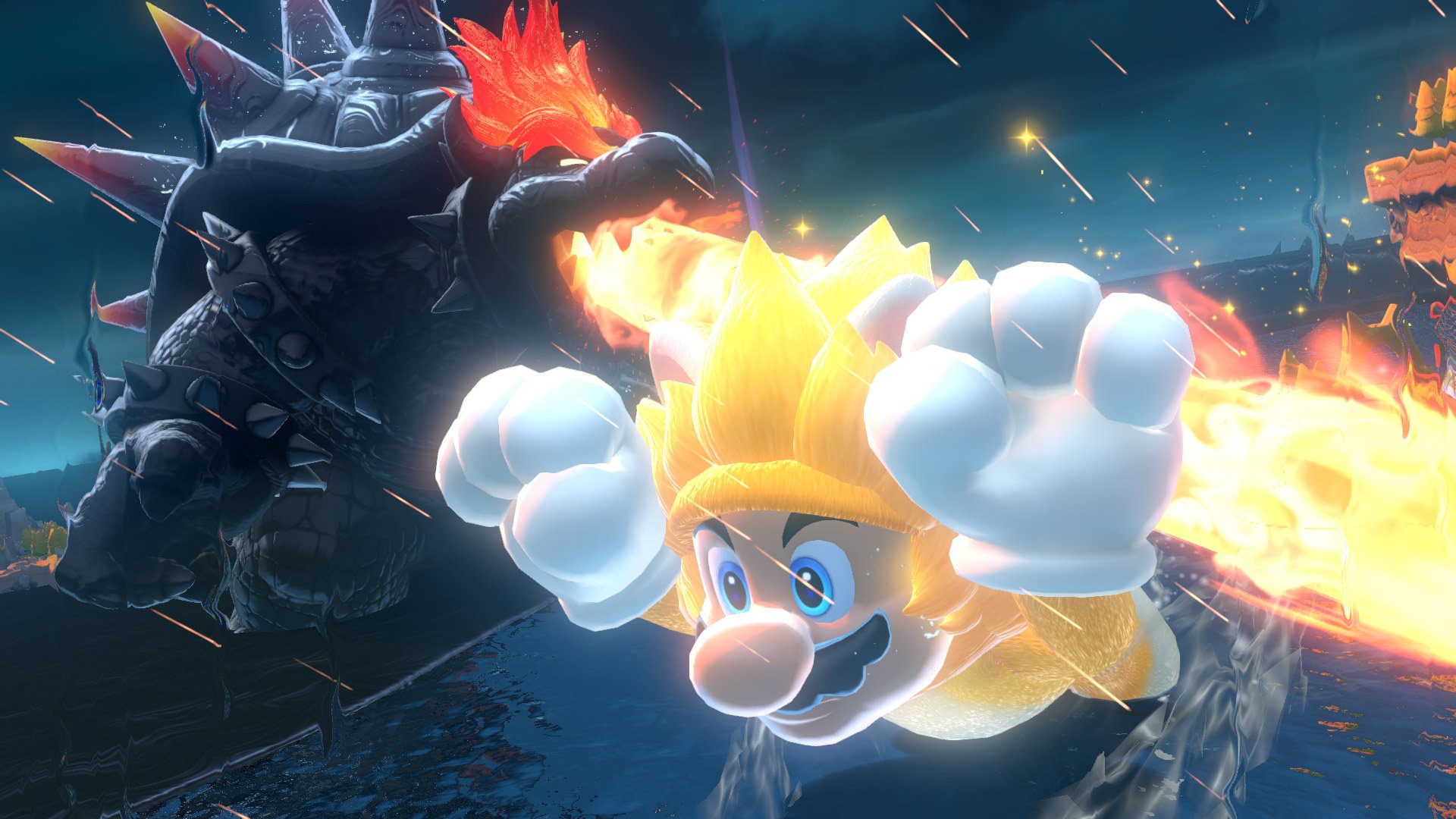 Giga Cat Mario VS Fury Bowser - online puzzle