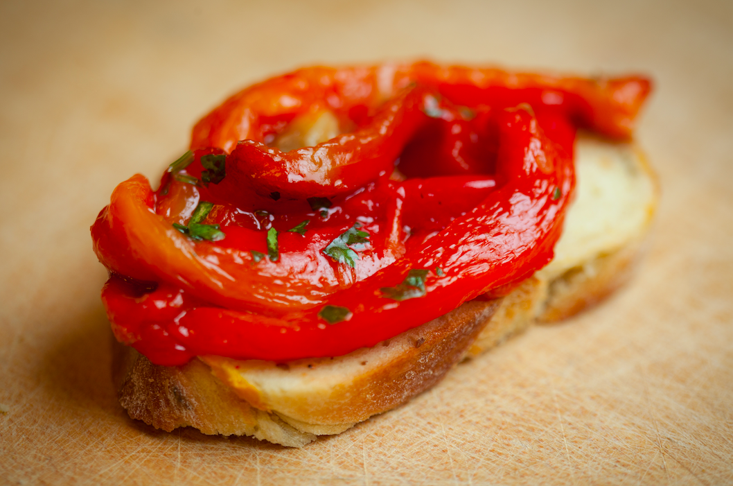 vegetarian summer recipes marinated red peppers