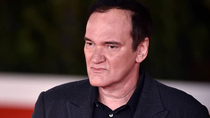 Quentin Tarantino is seen on the red carpet