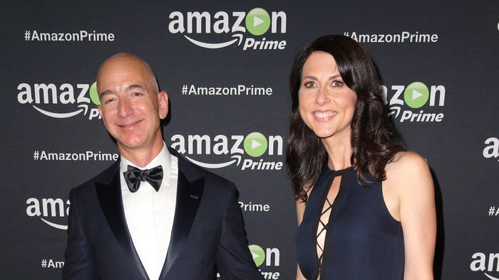 Jeff Bezos and MacKenzie Scott