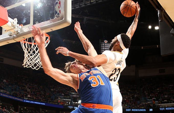 anthony davis ron baker dunk