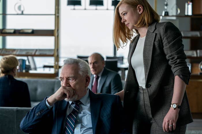 Brian Cox, Sarah Snook in Succession Season 3