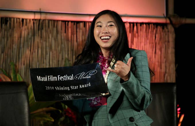 Awkwafina receives the &#x27;Shining Star Award&#x27; at the Maui Film Festival.