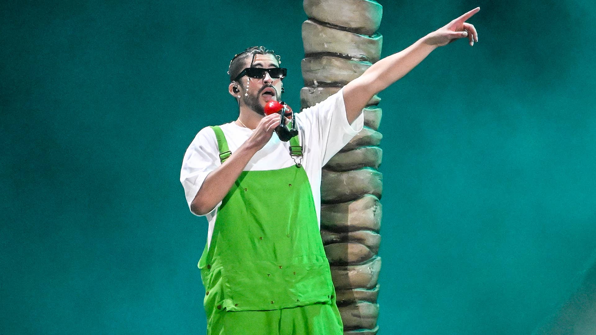 Bad Bunny performs at RingCentral Coliseum