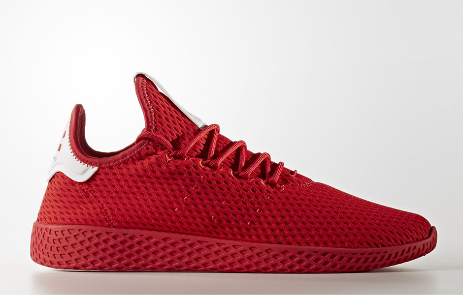 Pharrell x Adidas Tennis HU &#x27;Solids Pack&#x27; Scarlet