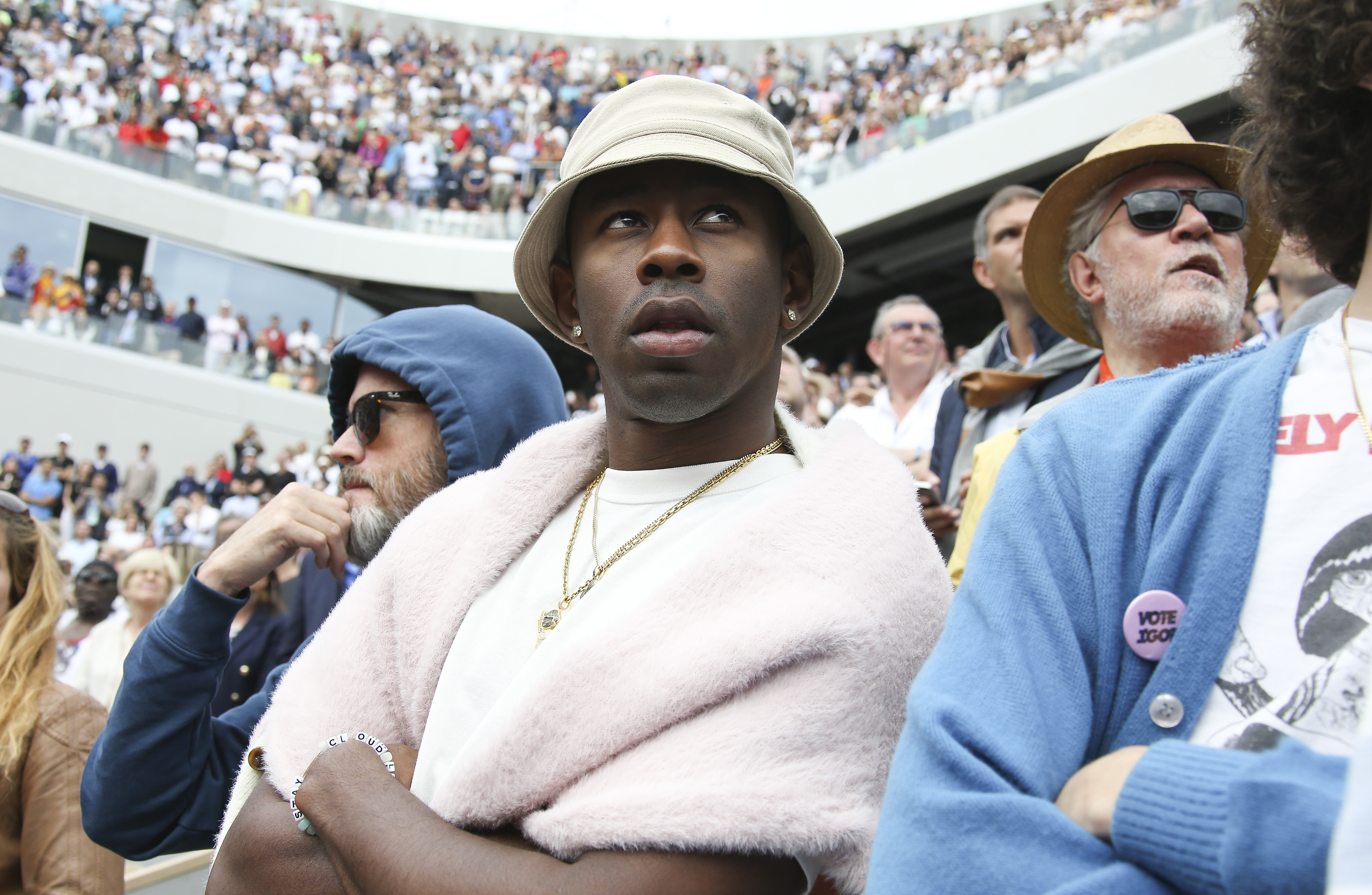 French open cheap white hats