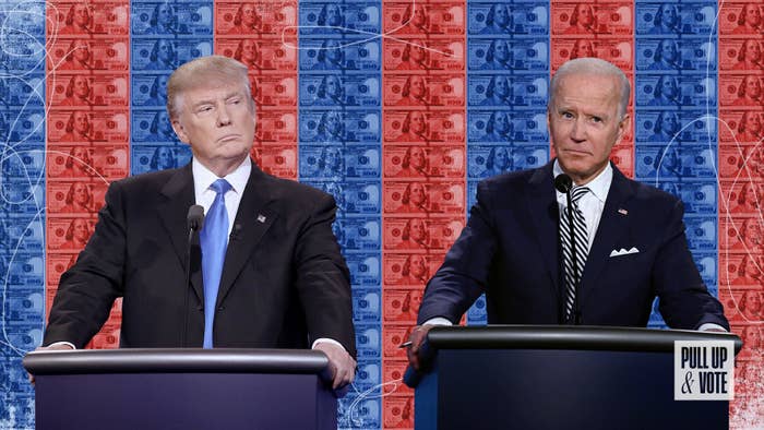 donald trump joe biden bank accounts