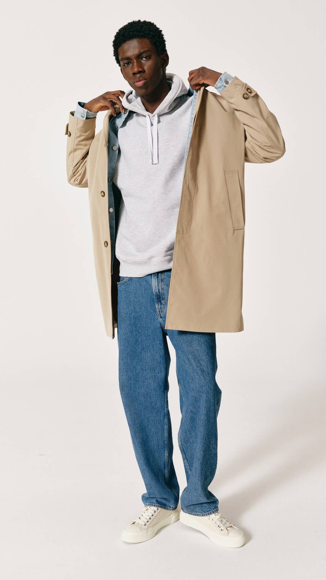 H&amp;M Trenchcoat Denim Trend