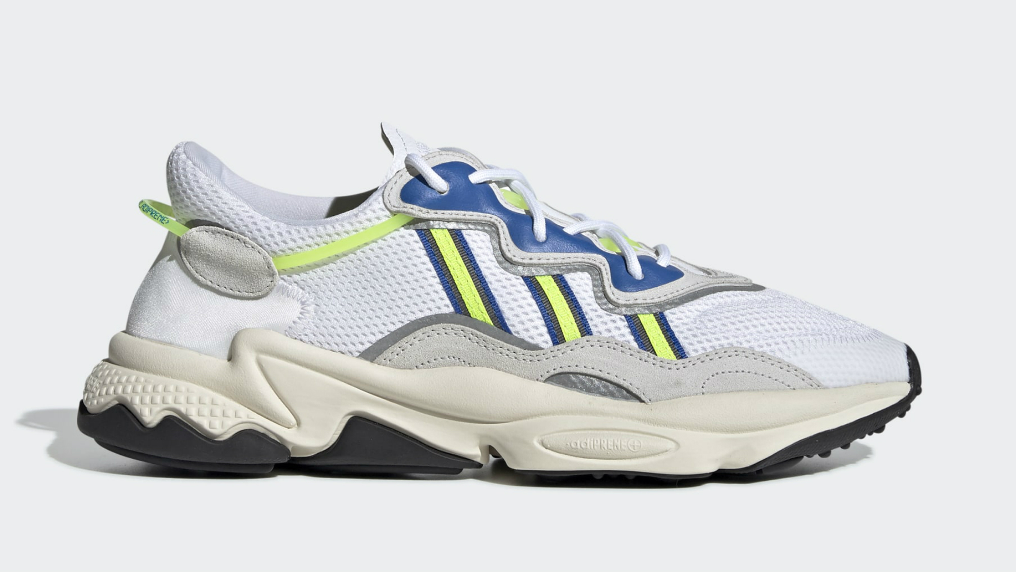 adidas ozweego cloud white grey one solar yellow ee7009 release date