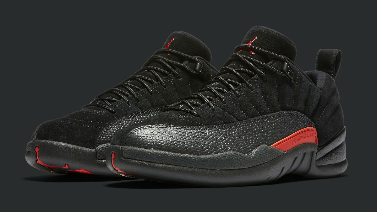 Jordan 12 black deals and orange