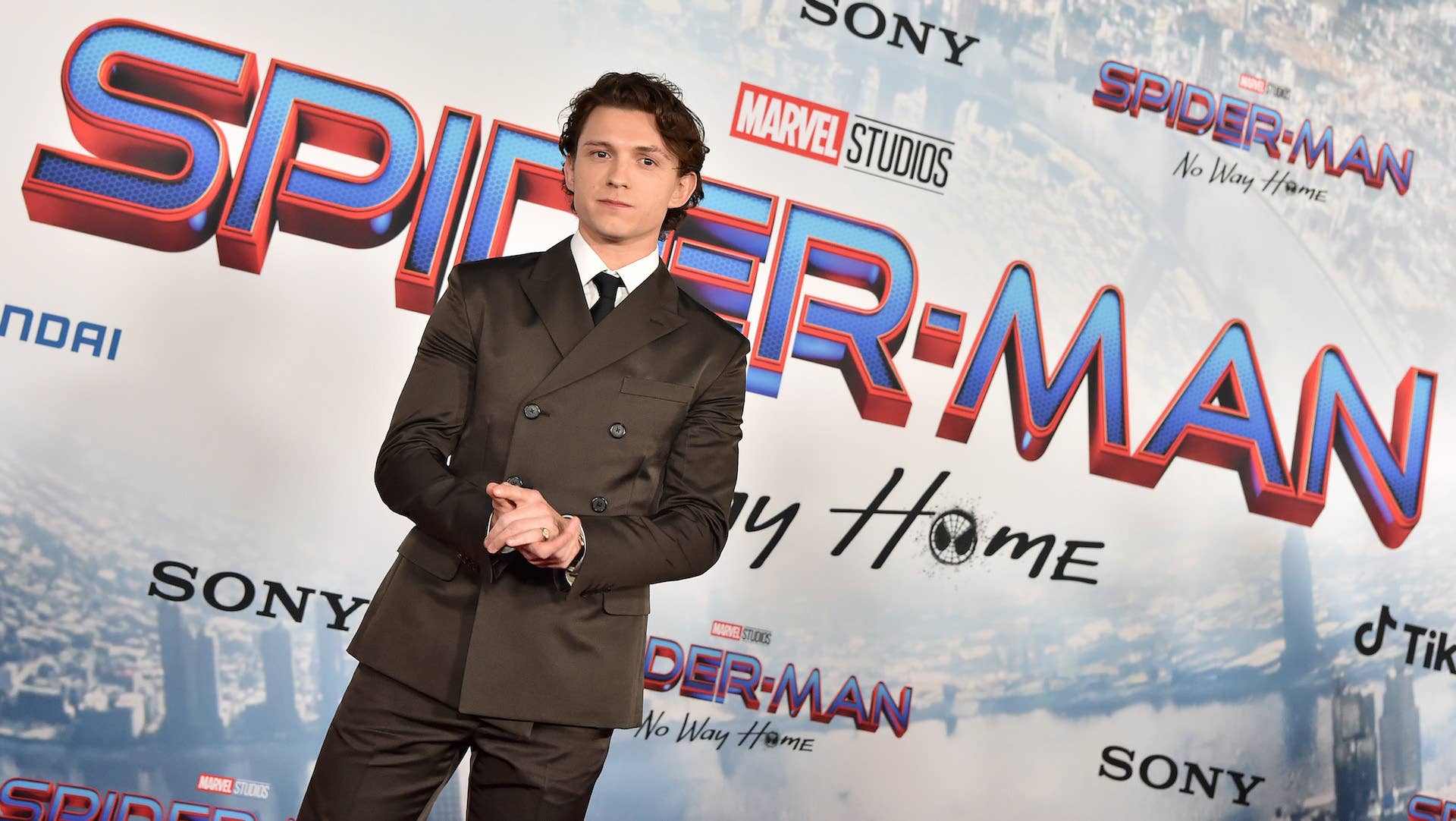 Tom Holland attends Sony Pictures' "Spider-Man: No Way Home"